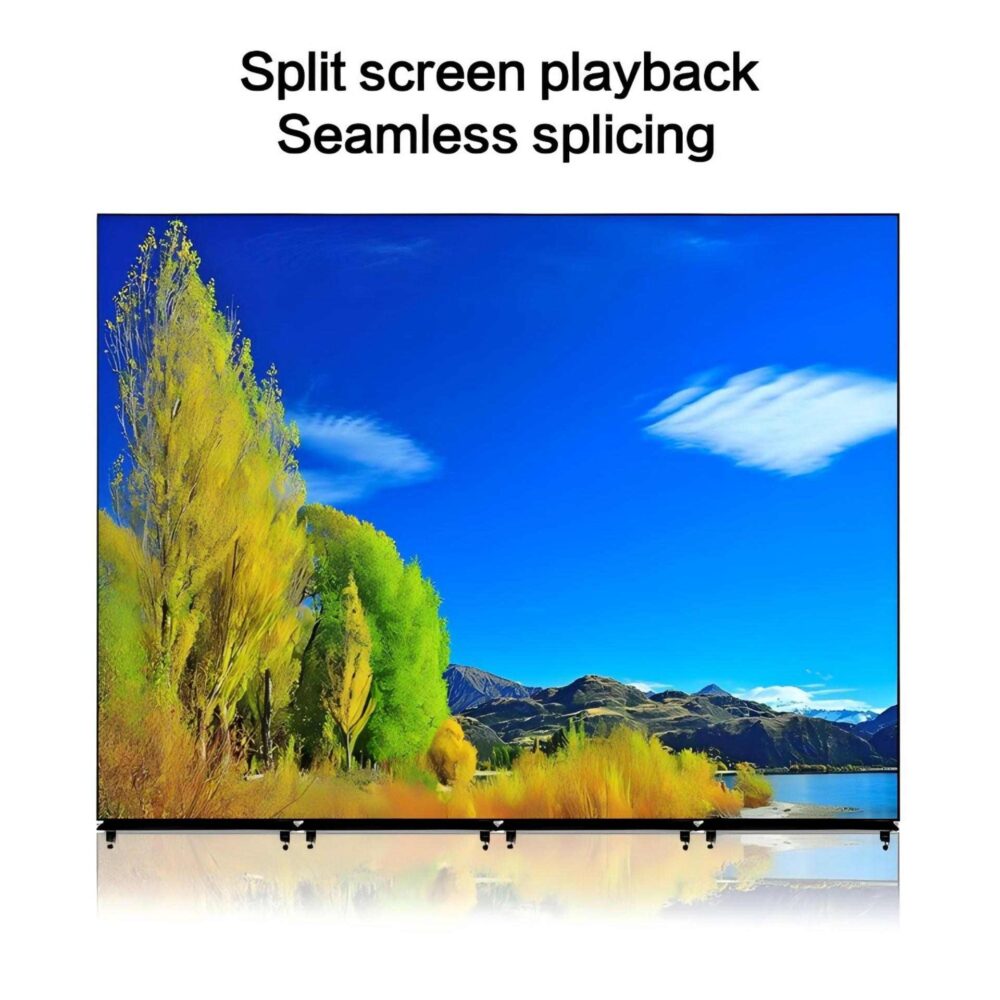 split poster led display